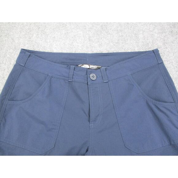 The North Face Pants Women 10 Navy Stretch Hiking Cinch Hem Cargo Hiking Outdoor - Picture 7 of 16